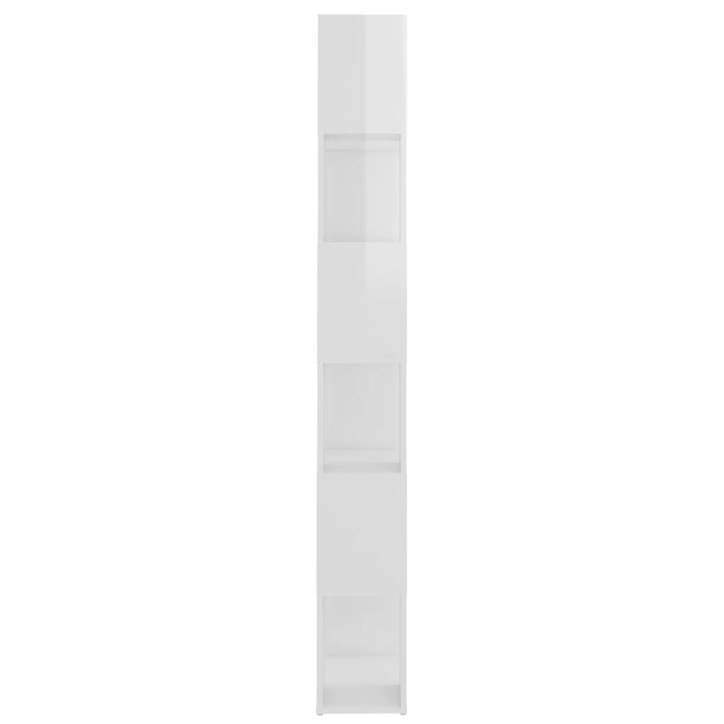 vidaXL bogskab/rumdeler 60x24x186 cm spånplade hvid højglans