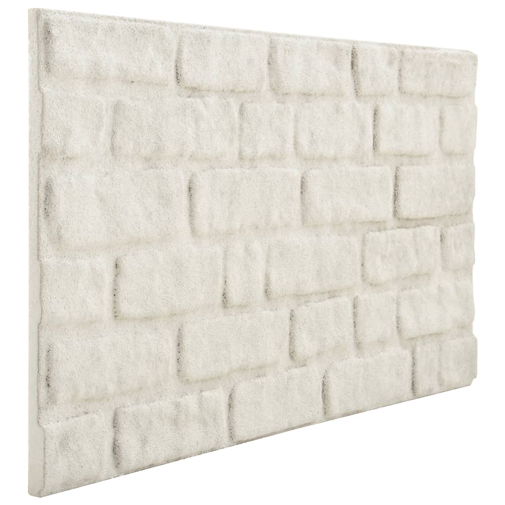vidaXL 3D-vægpaneler 10 stk. EPS murstensdesign hvid