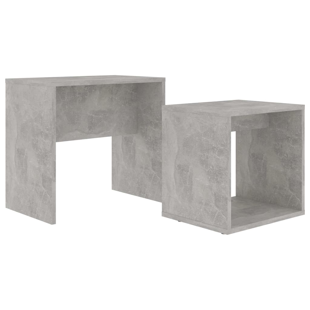 vidaXL sofabordssæt 48x30x45 cm konstrueret træ betongrå
