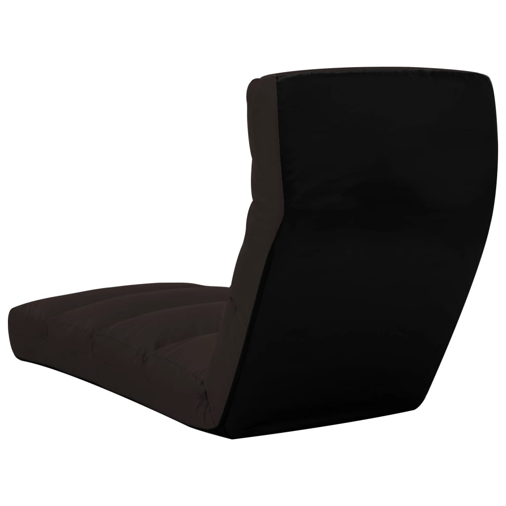 vidaXL foldbar gulvstol kunstlæder brun