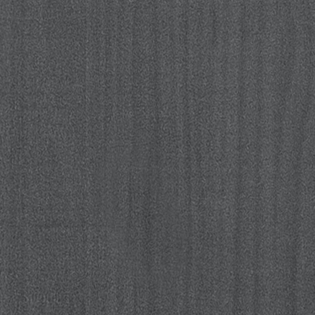 vidaXL bogskab/rumdeler 100x30x135,5 cm massivt fyrretræ grå