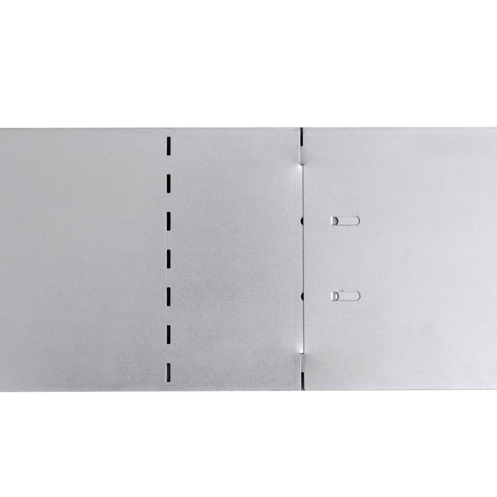 vidaXL fleksibel bedkant 15 stk. 100x14 cm galvaniseret stål