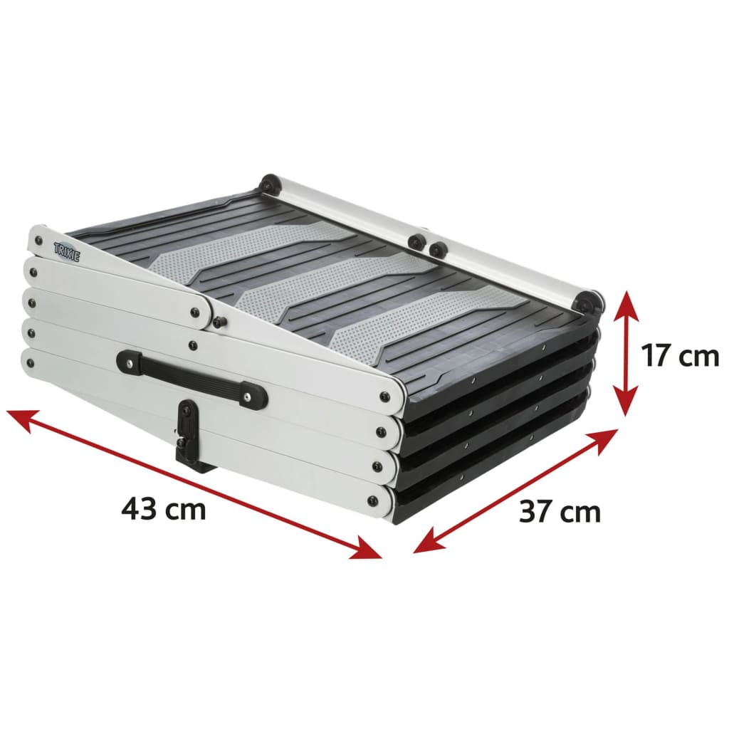 TRIXIE foldbar kæledyrstrappe 4-trin 160x70 cm aluminium
