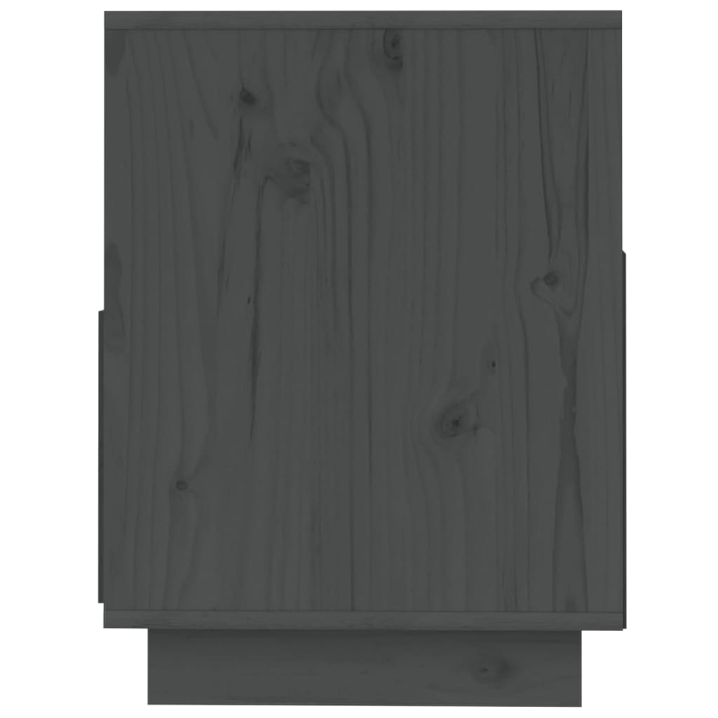 vidaXL tv-bord 140x37x50 cm massivt fyrretræ grå