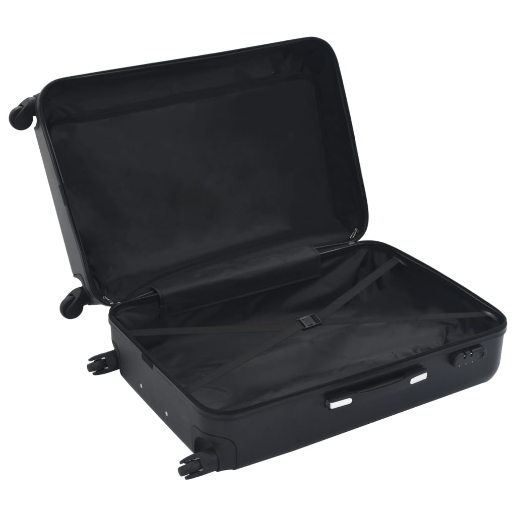vidaXL kuffertsæt i 3 dele hardcase sort ABS