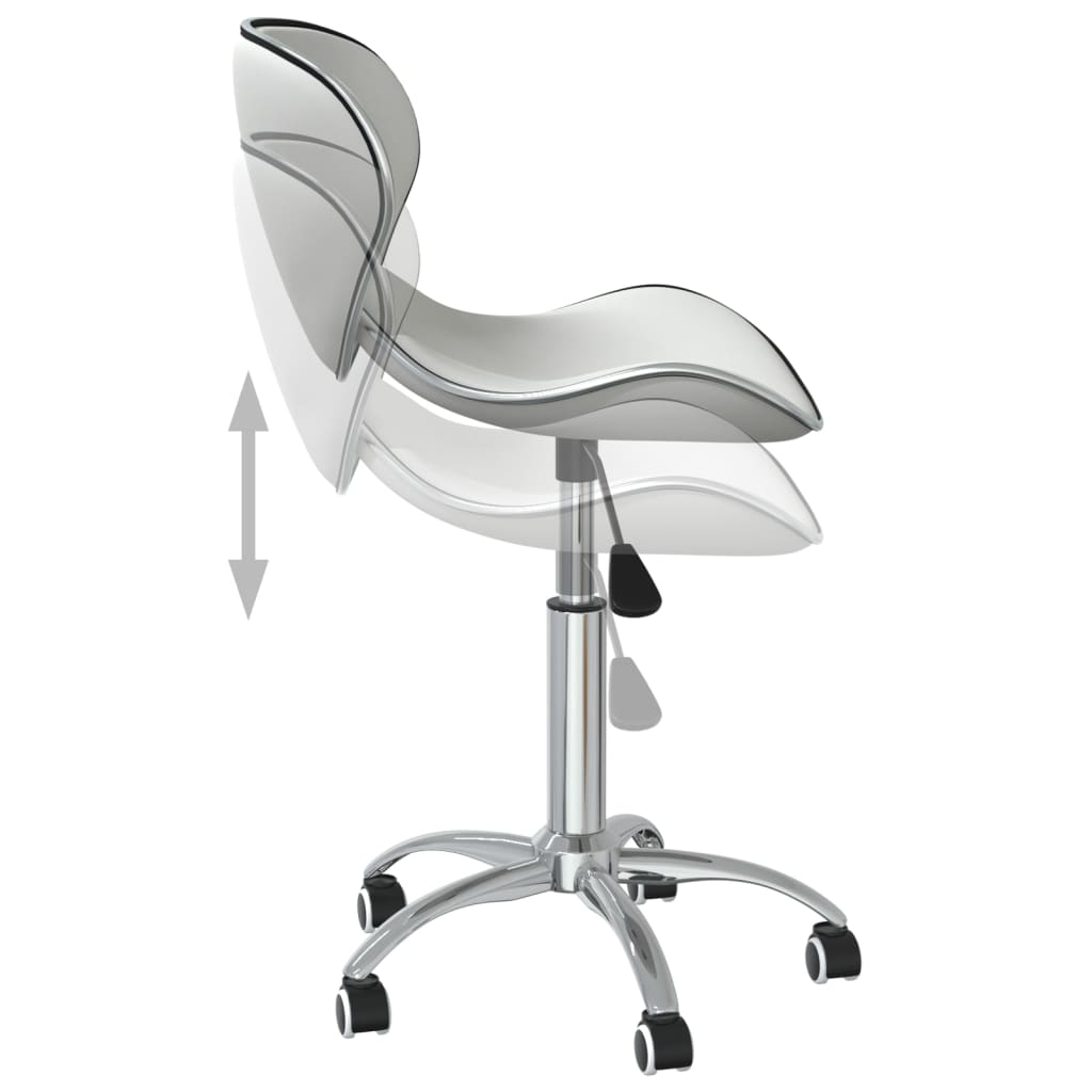 vidaXL drejelige spisebordsstole 6 stk. kunstlæder hvid