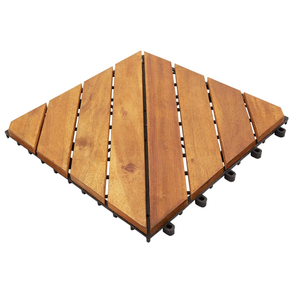 vidaXL terrassefliser 20 stk. 30x30 cm massivt akacietræ brun