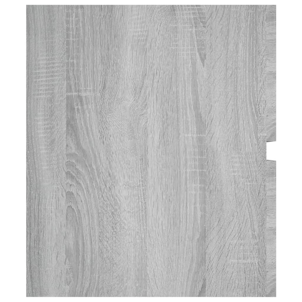 vidaXL badeværelsesskab 100x38,5x45 cm konstrueret træ grå sonoma-eg