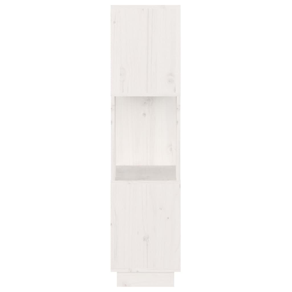 vidaXL bogreol/rumdeler 51x25x101 cm massivt fyrretræ hvid