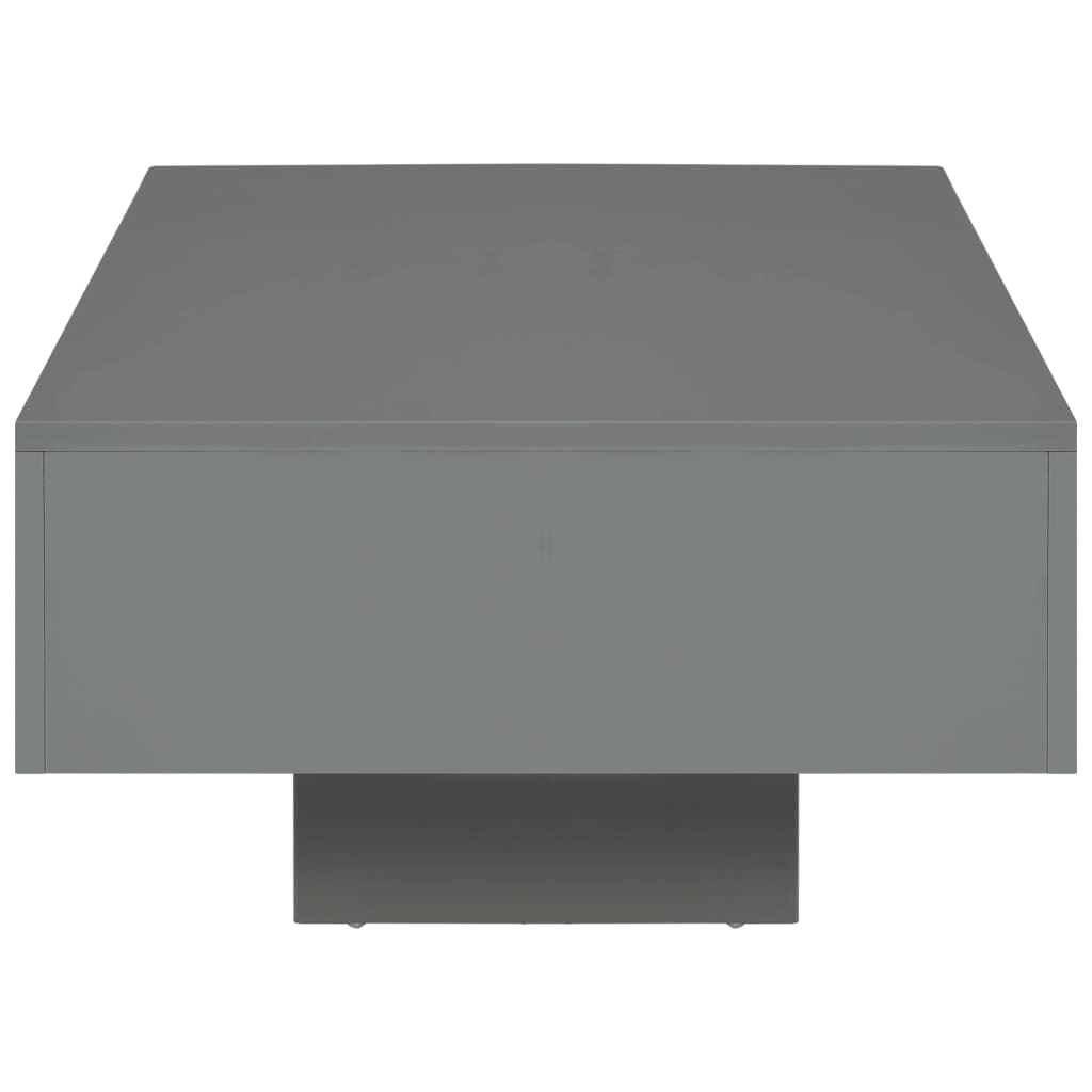 vidaXL sofabord 85 x 55 x 31 cm MDF grå højglans