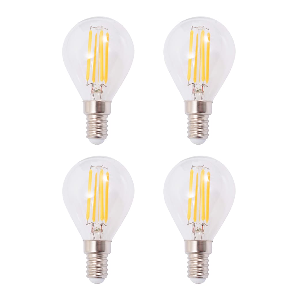 vidaXL loftslampe med 4 LED-filamentpærer 16 W