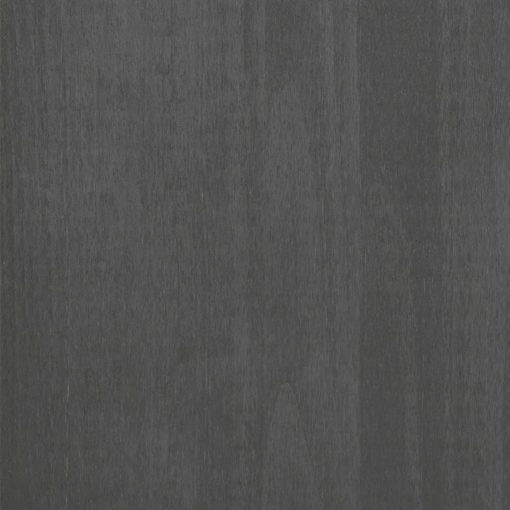 vidaXL cd-skab HAMAR 45x18x100 cm massivt fyrretræ mørkegrå