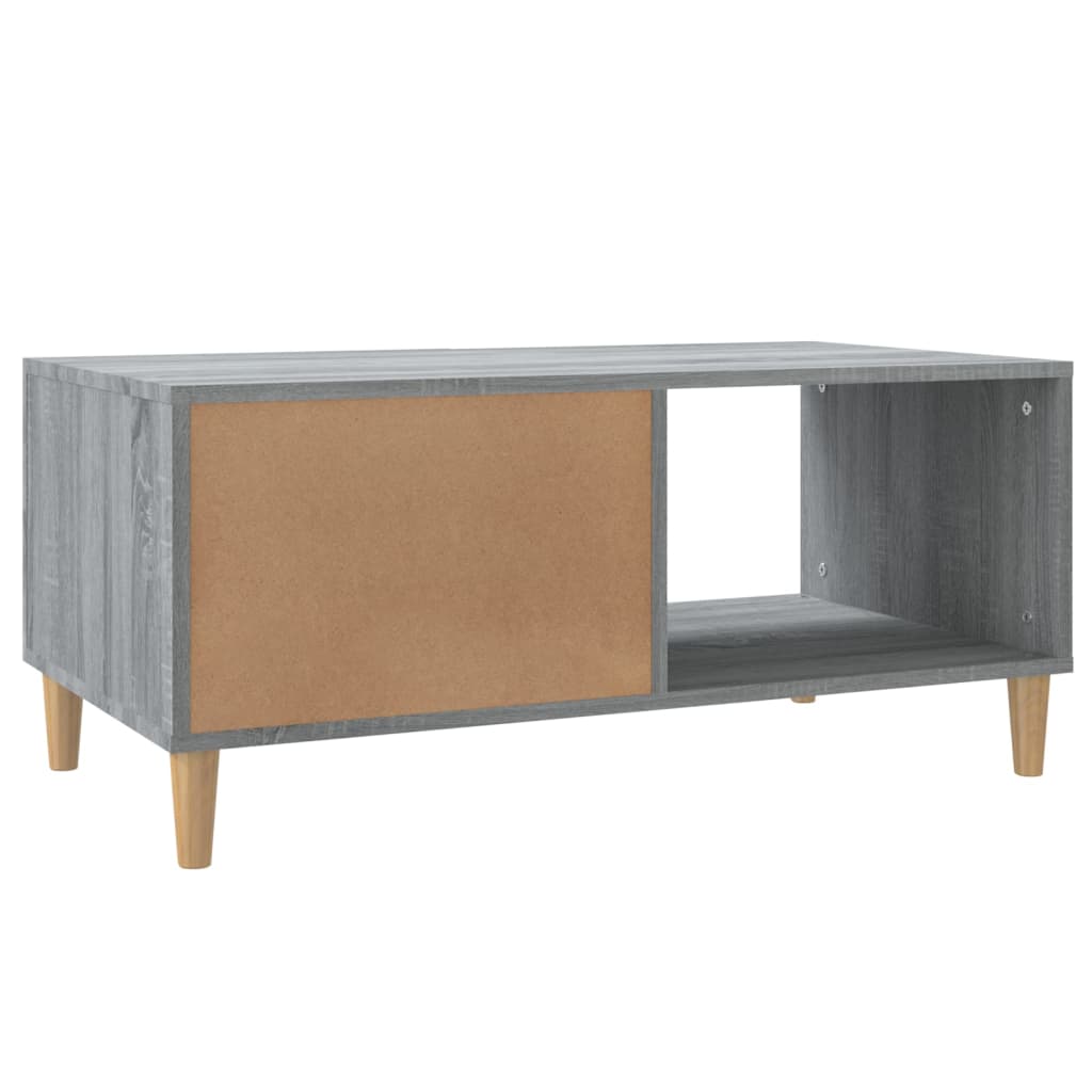 vidaXL sofabord 89,5x50x40 cm konstrueret træ grå sonoma-eg