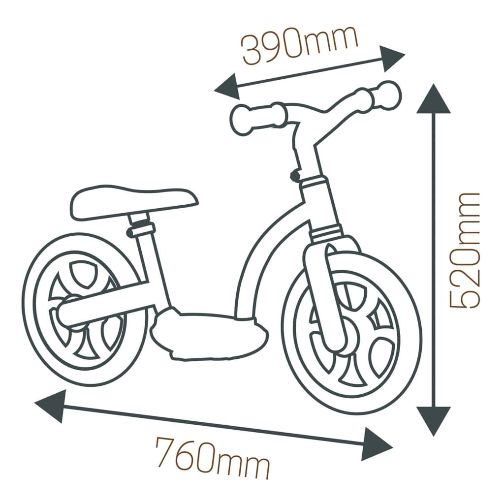 Smoby balancecykel Comfort grå