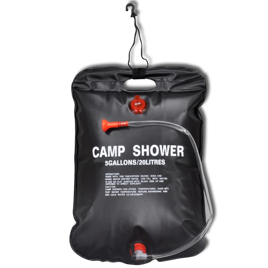 Camp Shower solopvarmede campingbrusere 2 stk. 20 l