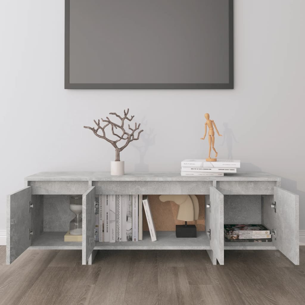 vidaXL tv-bord 120x30x40,5 cm spånplade betongrå