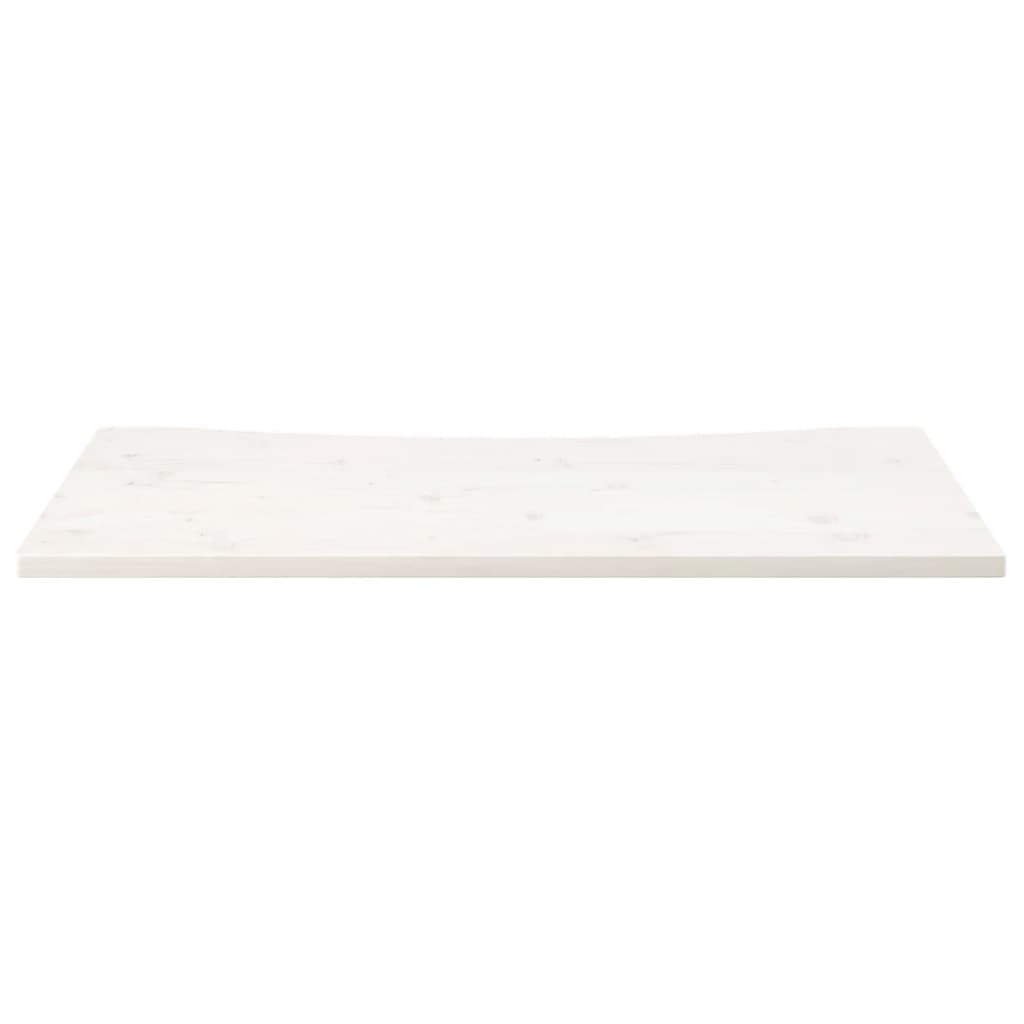 vidaXL skrivebordsplade 100x50x2,5 cm massivt fyrretræ hvid