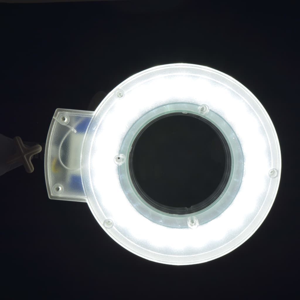 vidaXL opretstående forstørrelsesglas med lampe