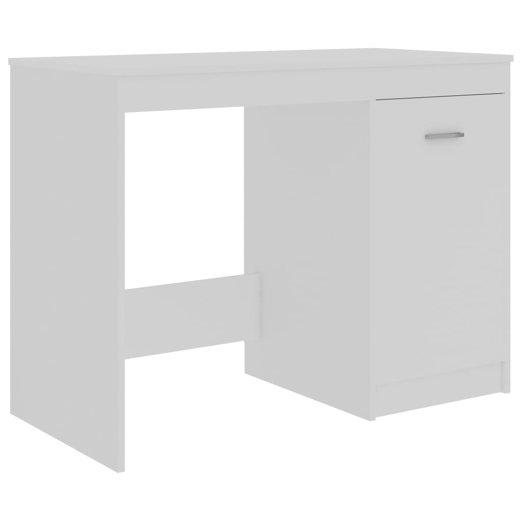 vidaXL skrivebord 140x50x76 cm spånplade hvid