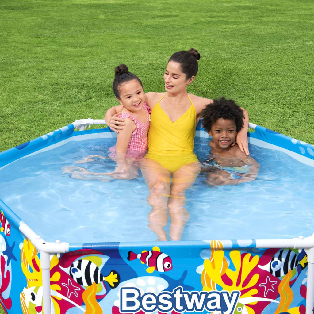 Bestway Steel Pro UV Careful fritstående badebassin til børn 183x51 cm