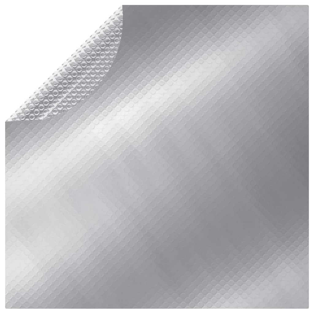 vidaXL poolovertræk 250 cm PE sølvfarvet