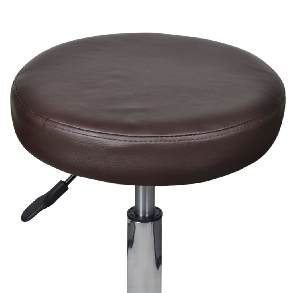 vidaXL kontorstole 2 stk. 35,5 x 98 cm brun kunstlæder
