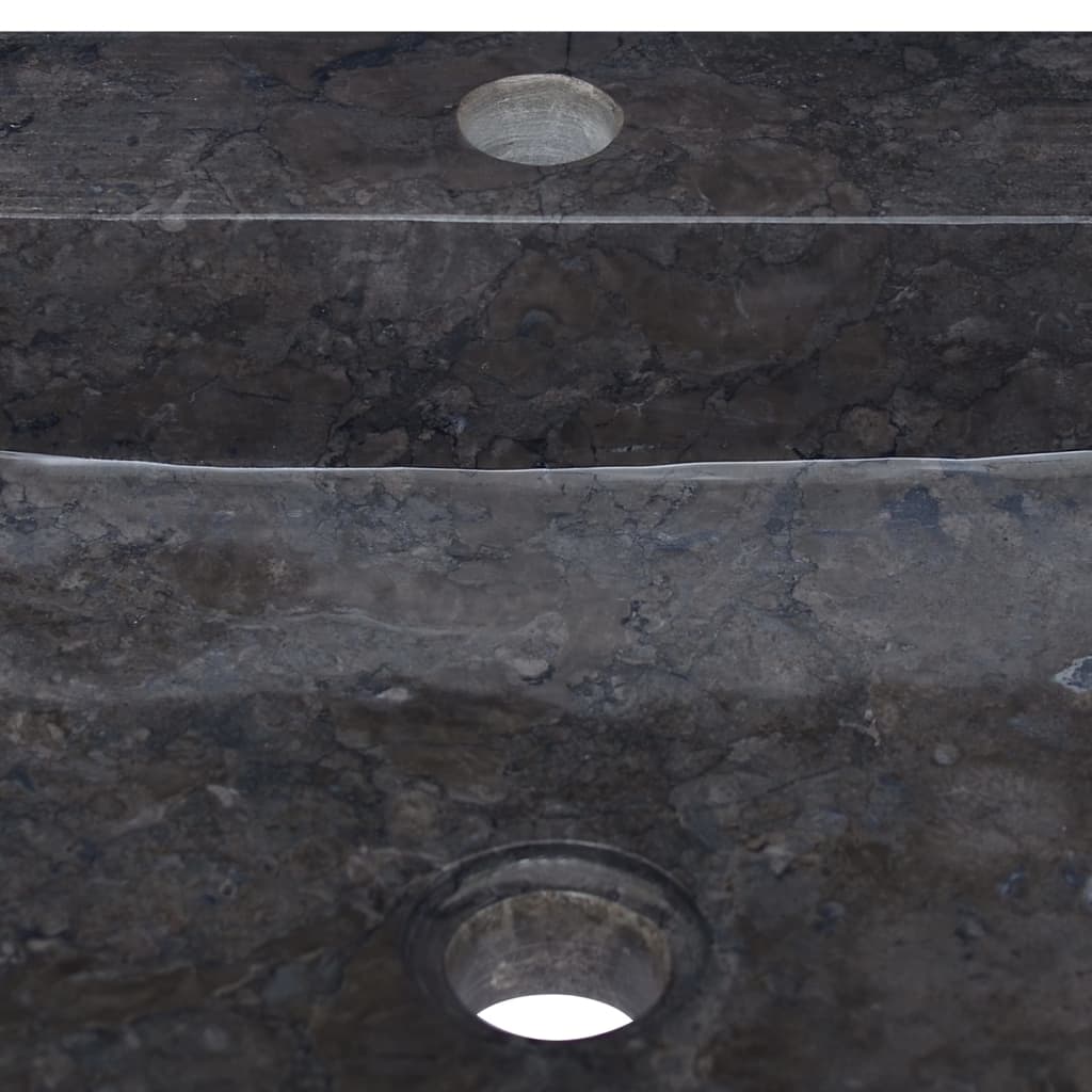 vidaXL håndvask 40x40x12 cm marmor sort
