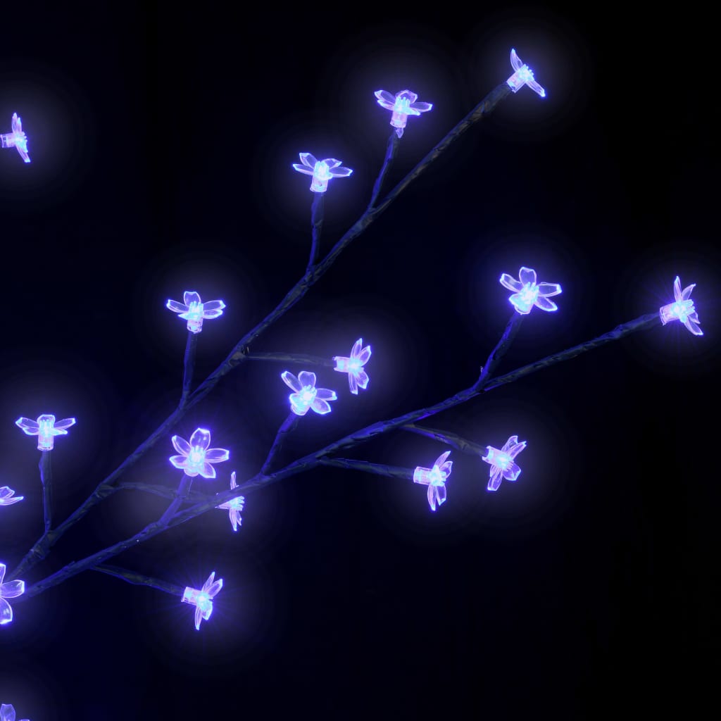 vidaXL juletræ 1200 LED'er kirsebærblomst 400 cm blåt hvidt lys