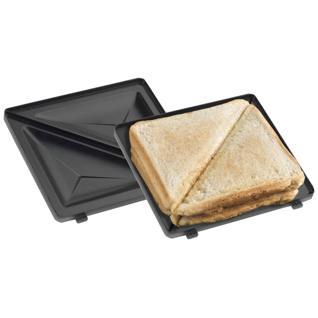 Bestron 3-i-1 Sandwich Toaster Vaffeljern 520W Sort ADM2003Z