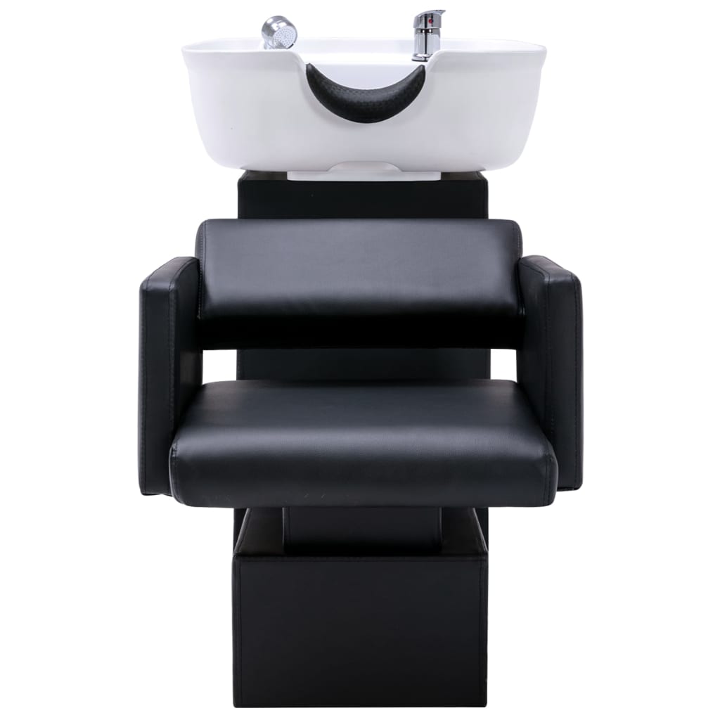 vidaXL vaskestol med salonstole kunstlæder