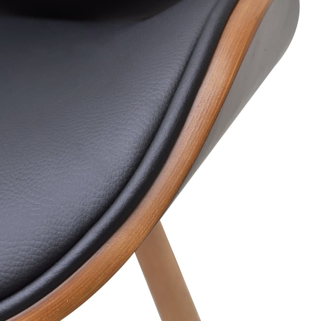 vidaXL spisebordsstole 6 stk. kunstlæder og bøjet træ