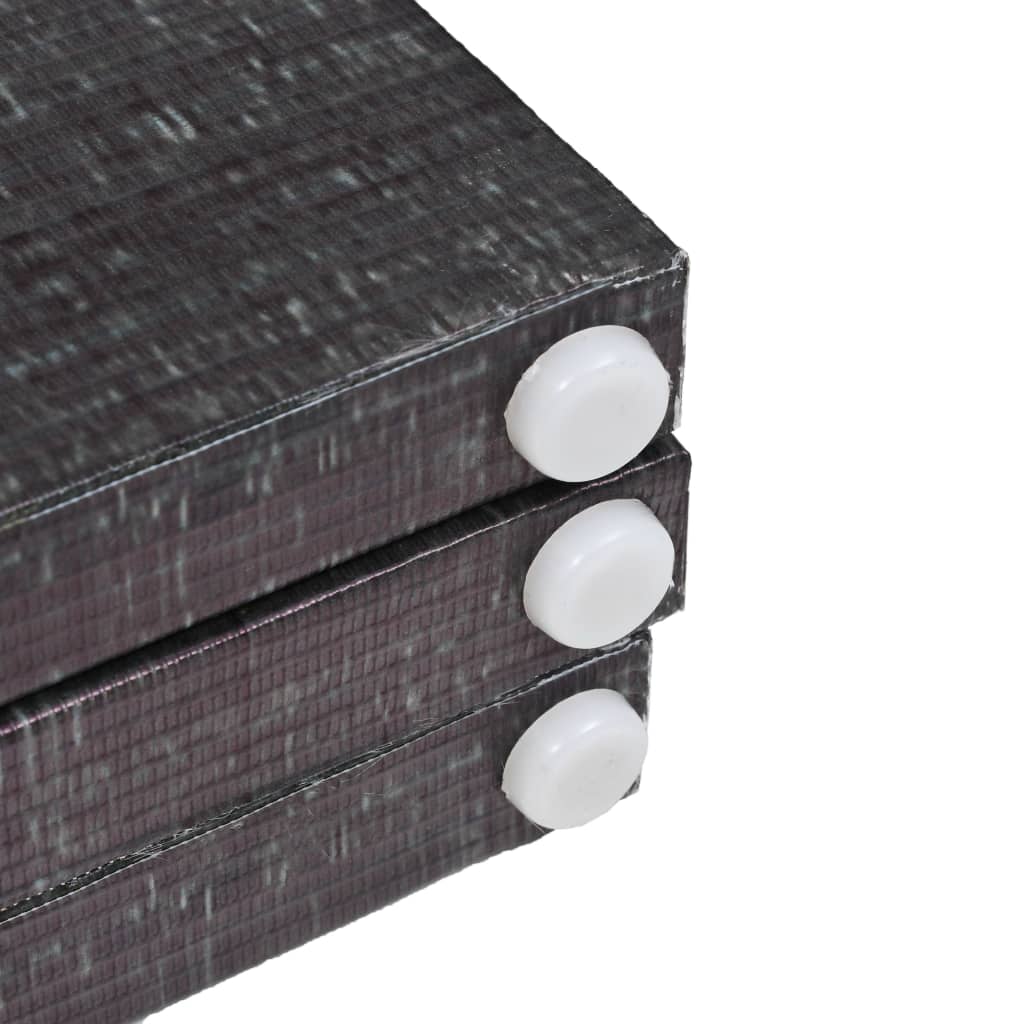 vidaXL foldbar rumdeler 120 x 170 cm fjer sort og hvid