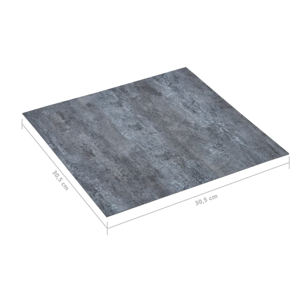 vidaXL selvklæbende gulvbrædder 5,11 m² PVC grå marmor