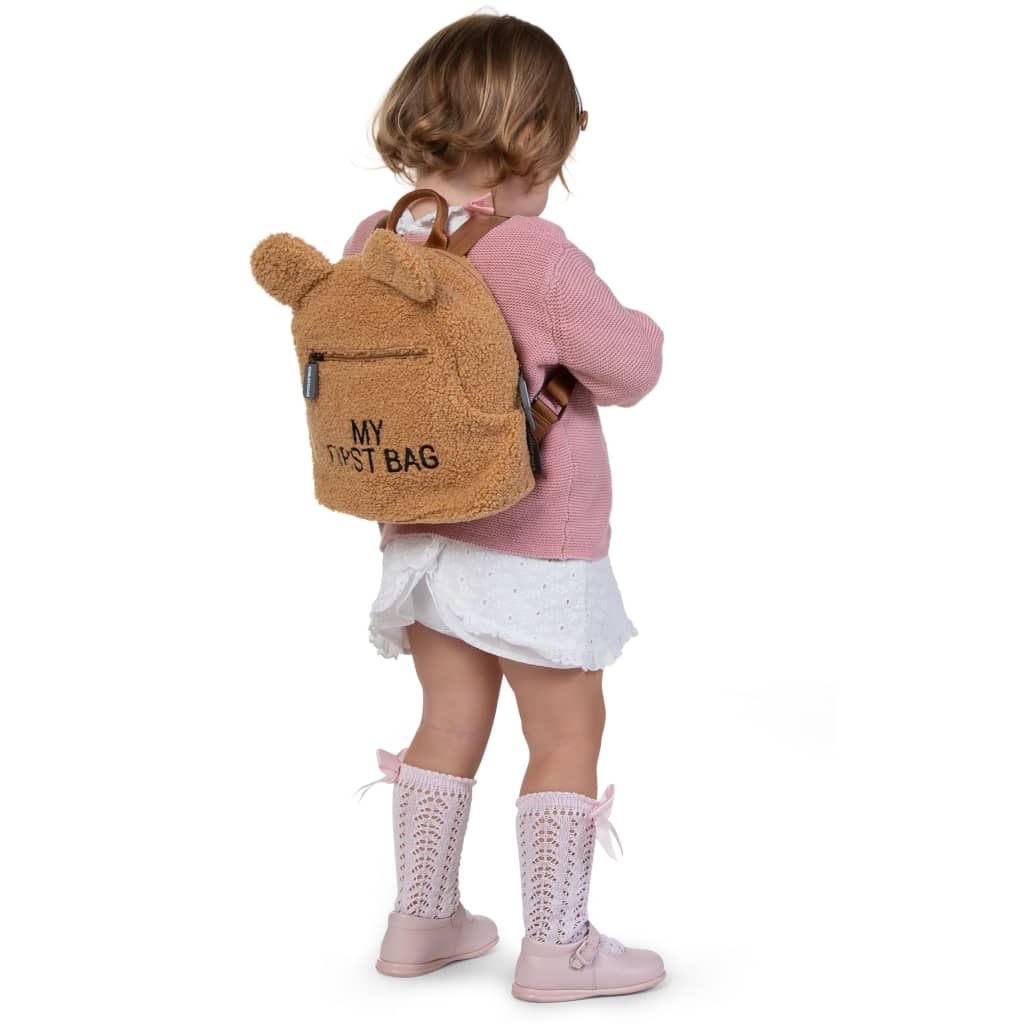 CHILDHOME børnerygsæk My First Bag teddystof beige
