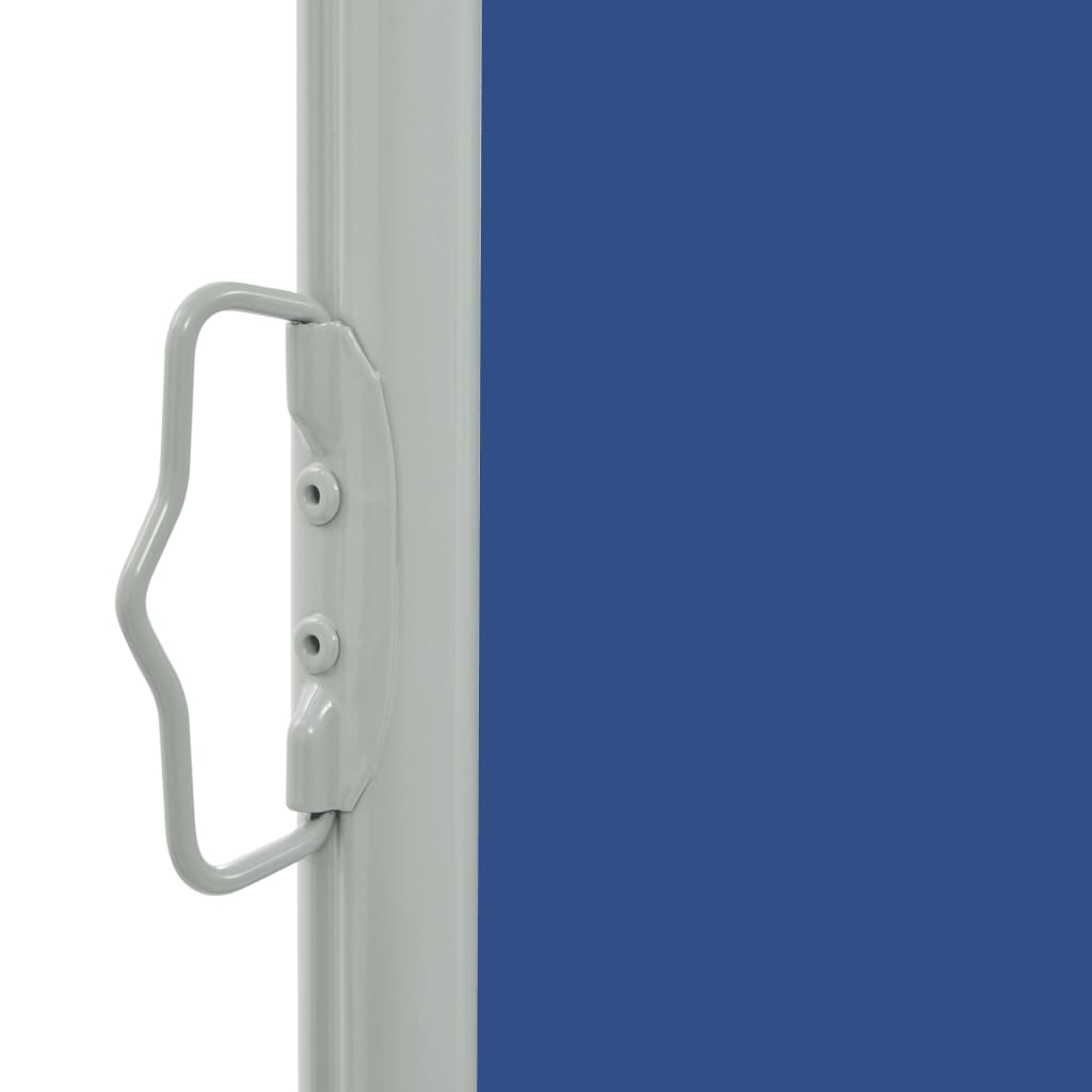 vidaXL sammenrullelig sidemarkise til terrassen 160 x 300 cm blå