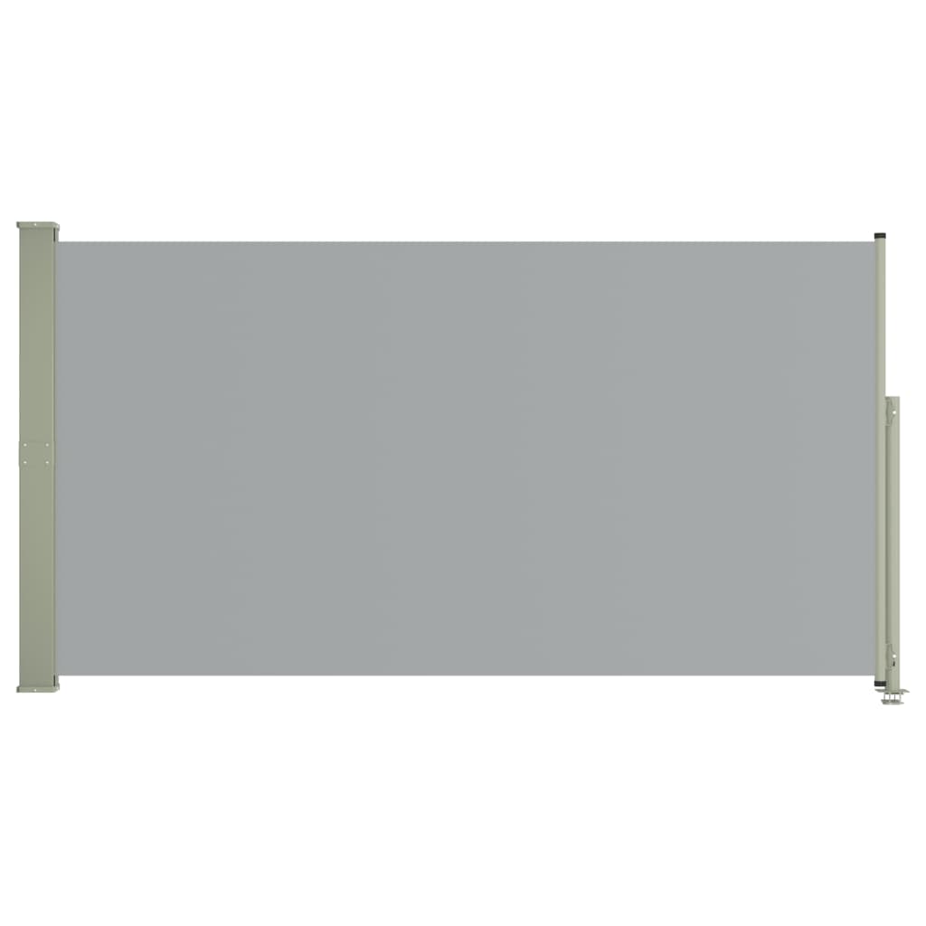 vidaXL sammenrullelig sidemarkise til terrassen 160 x 300 cm grå