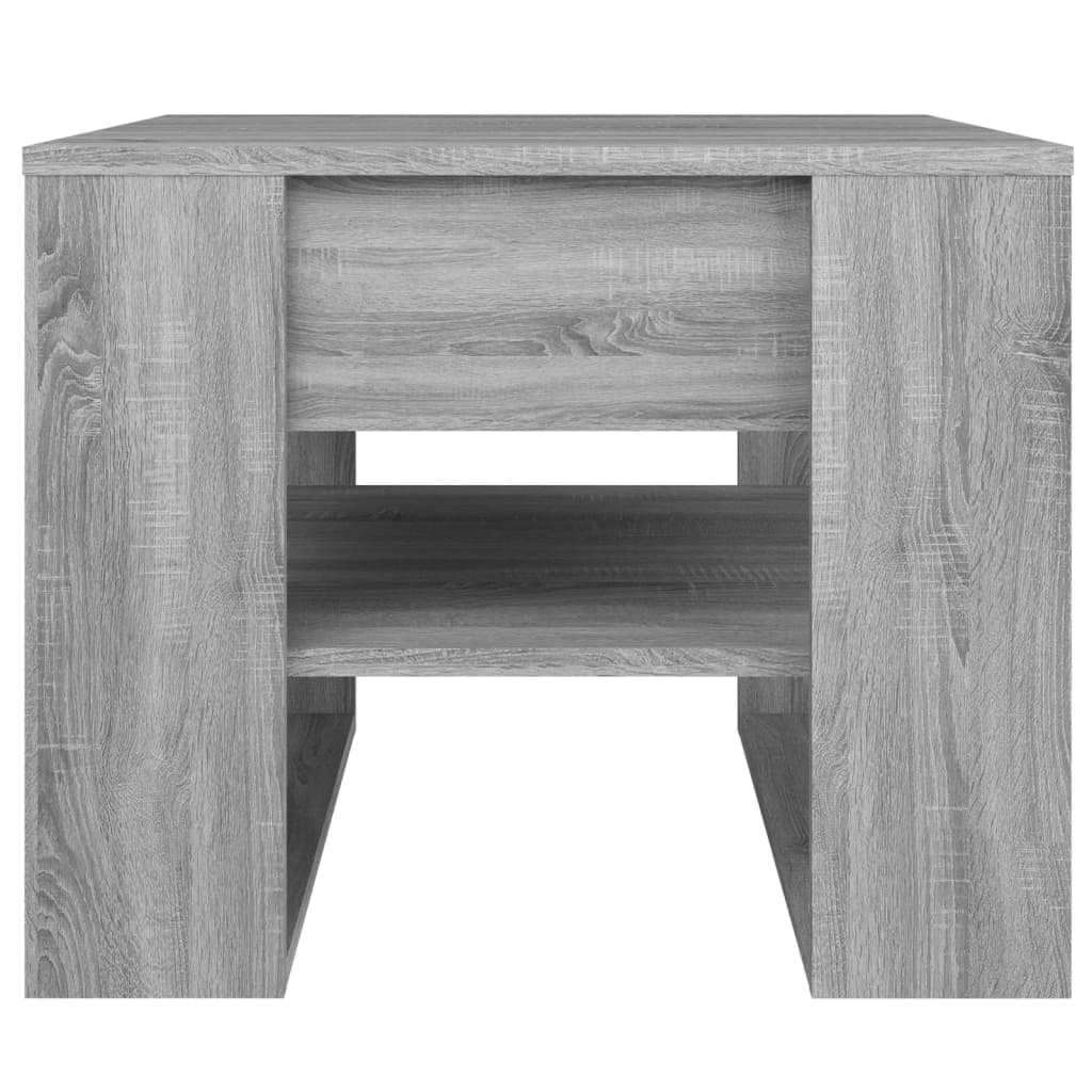 vidaXL sofabord 55,5x55x45 cm konstrueret træ grå sonoma-eg
