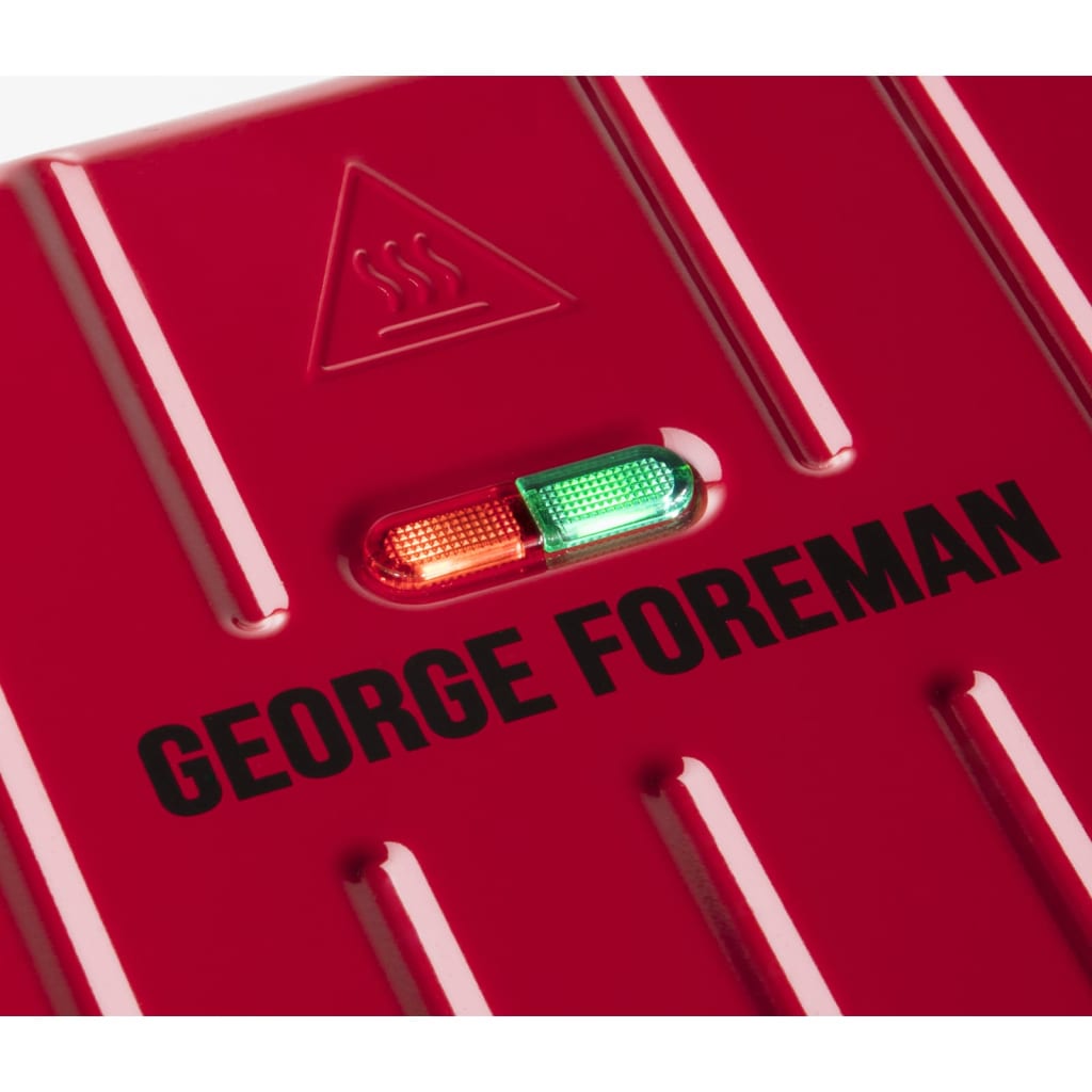 GEORGE FOREMAN stålgrill str. S kompakt rød
