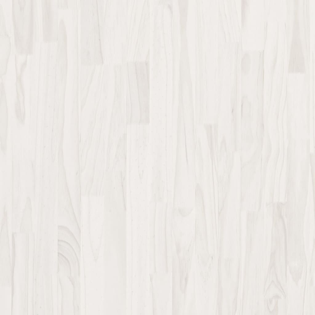 vidaXL bogreol med 3 hylder 100x30x105 cm massivt fyrretræ hvid