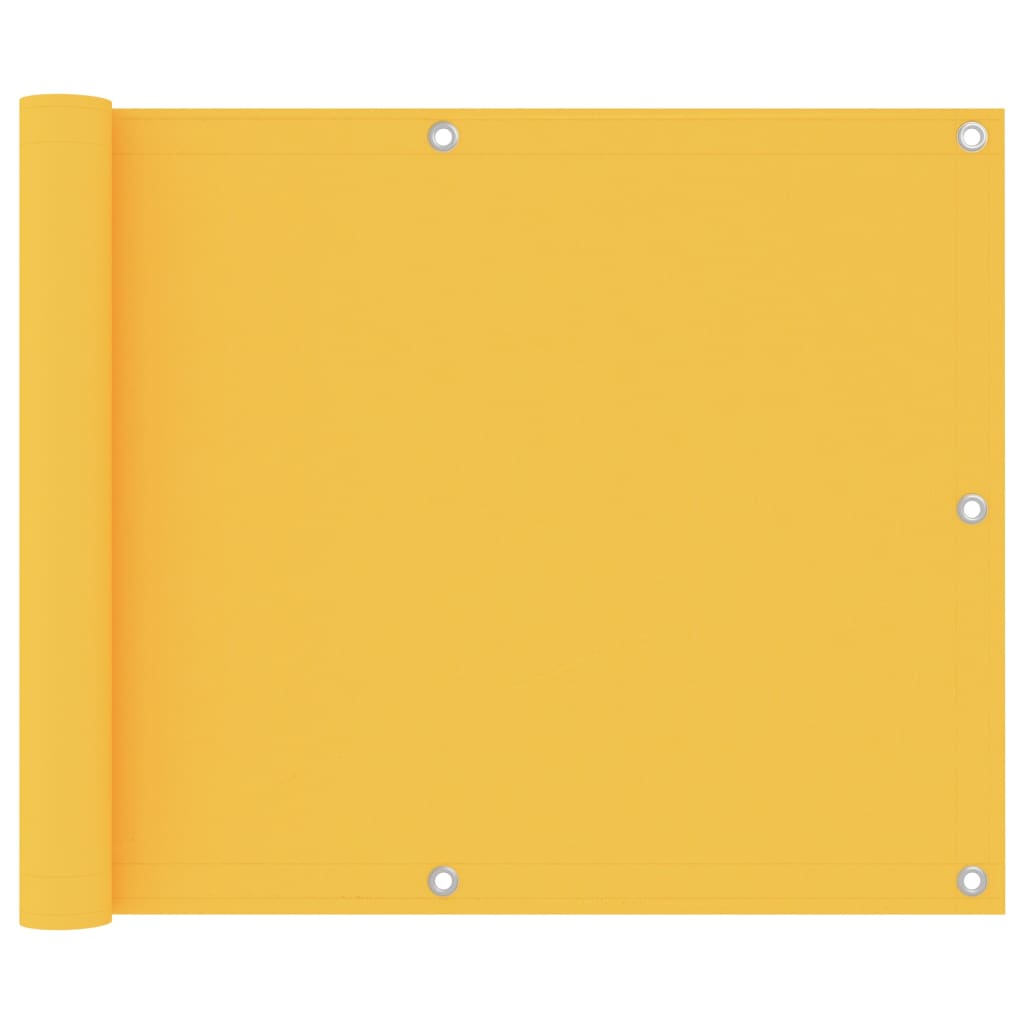 vidaXL altanafskærmning 75x500 cm oxfordstof gul