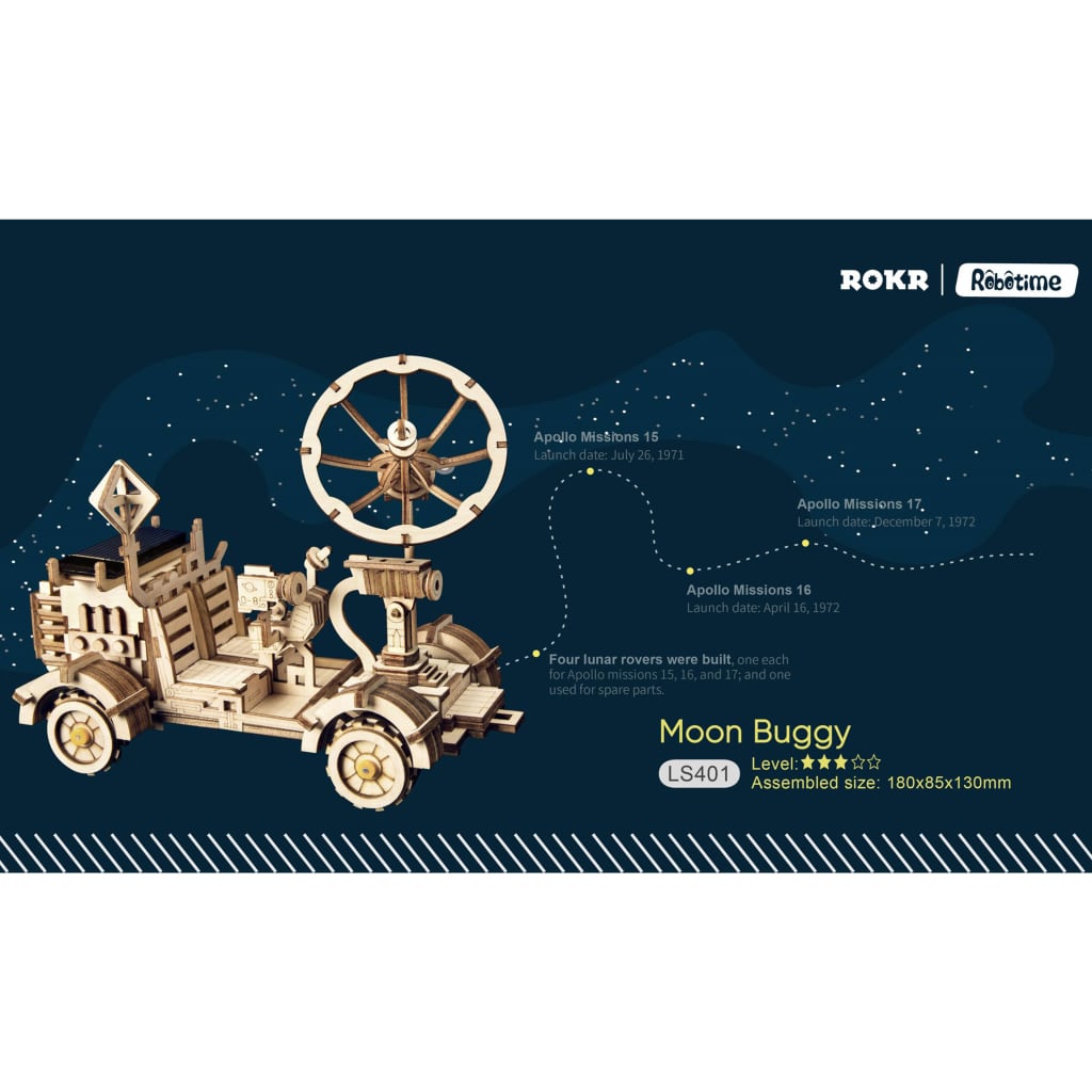 Robotime soldrevet legetøjsbil Rambler Rover