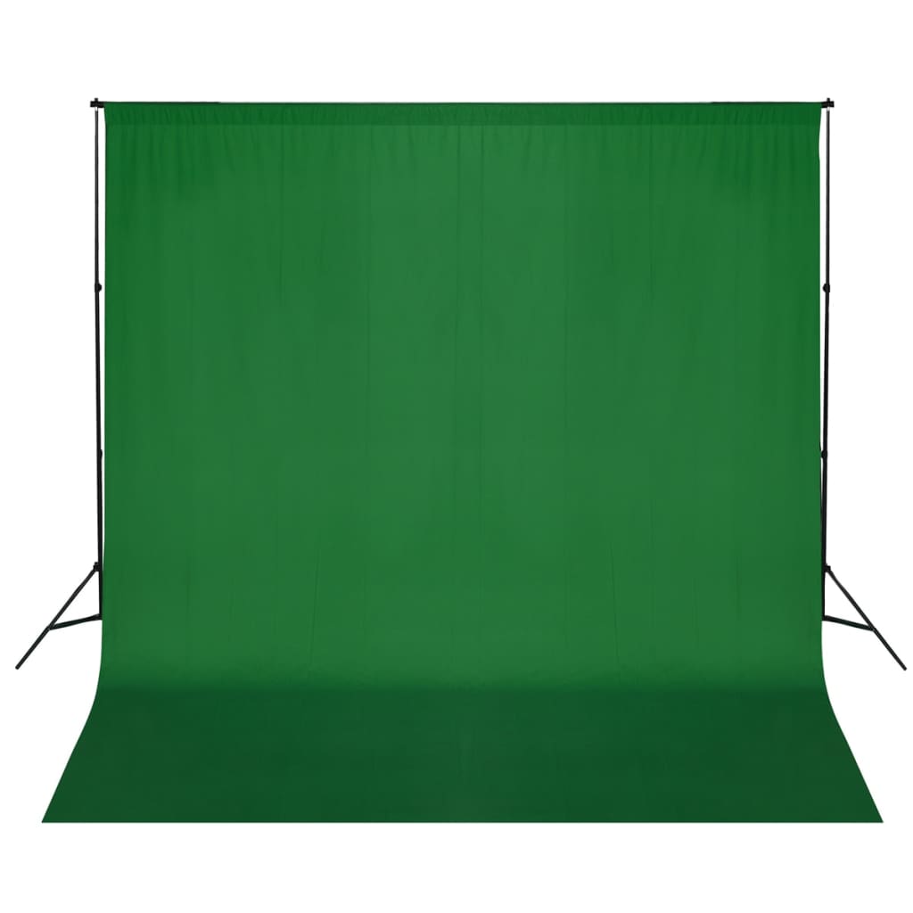vidaXL stativsystem til fotobaggrund 600 x 300 cm grøn