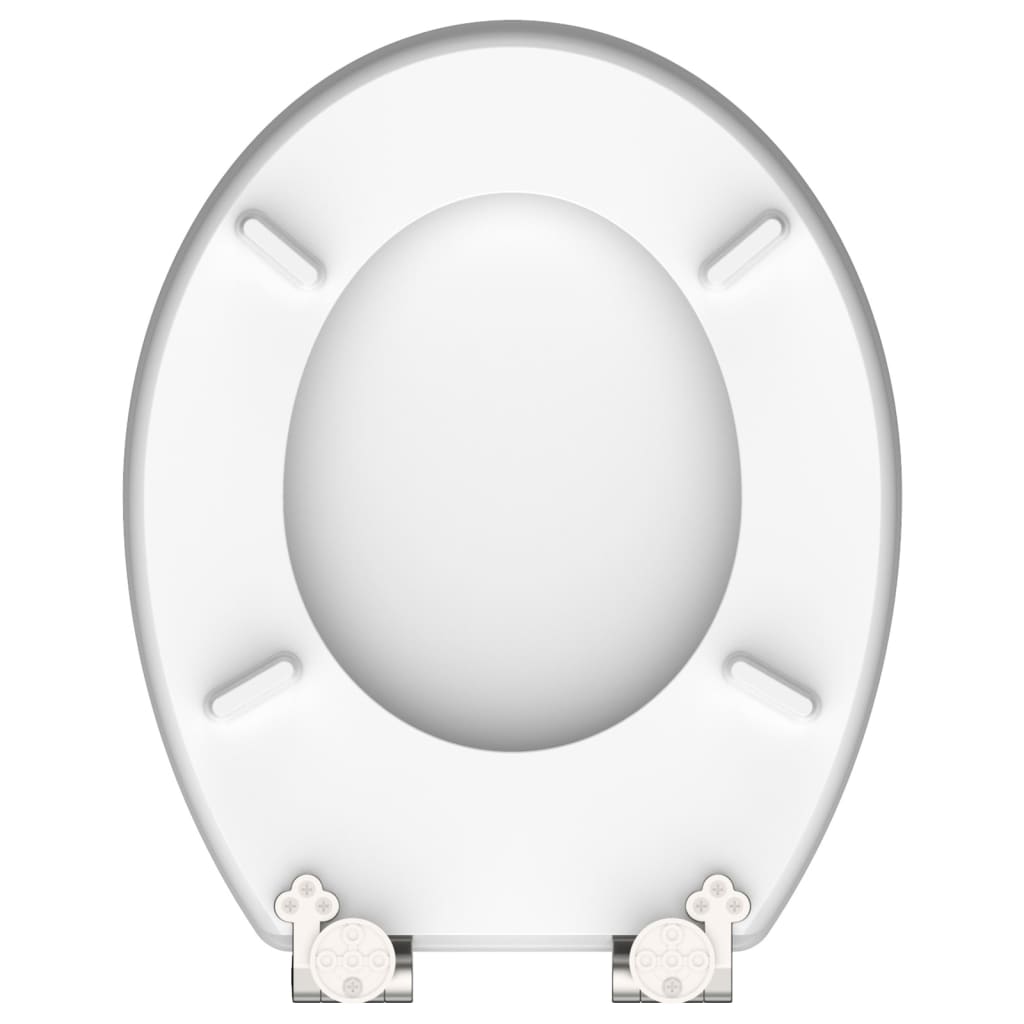 SCHÜTTE toiletsæde med soft close-funktion RED STARFISH MDF højglans