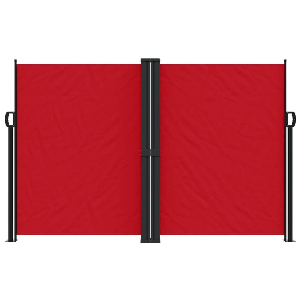 vidaXL sammenrullelig sidemarkise 160x1200 cm rød