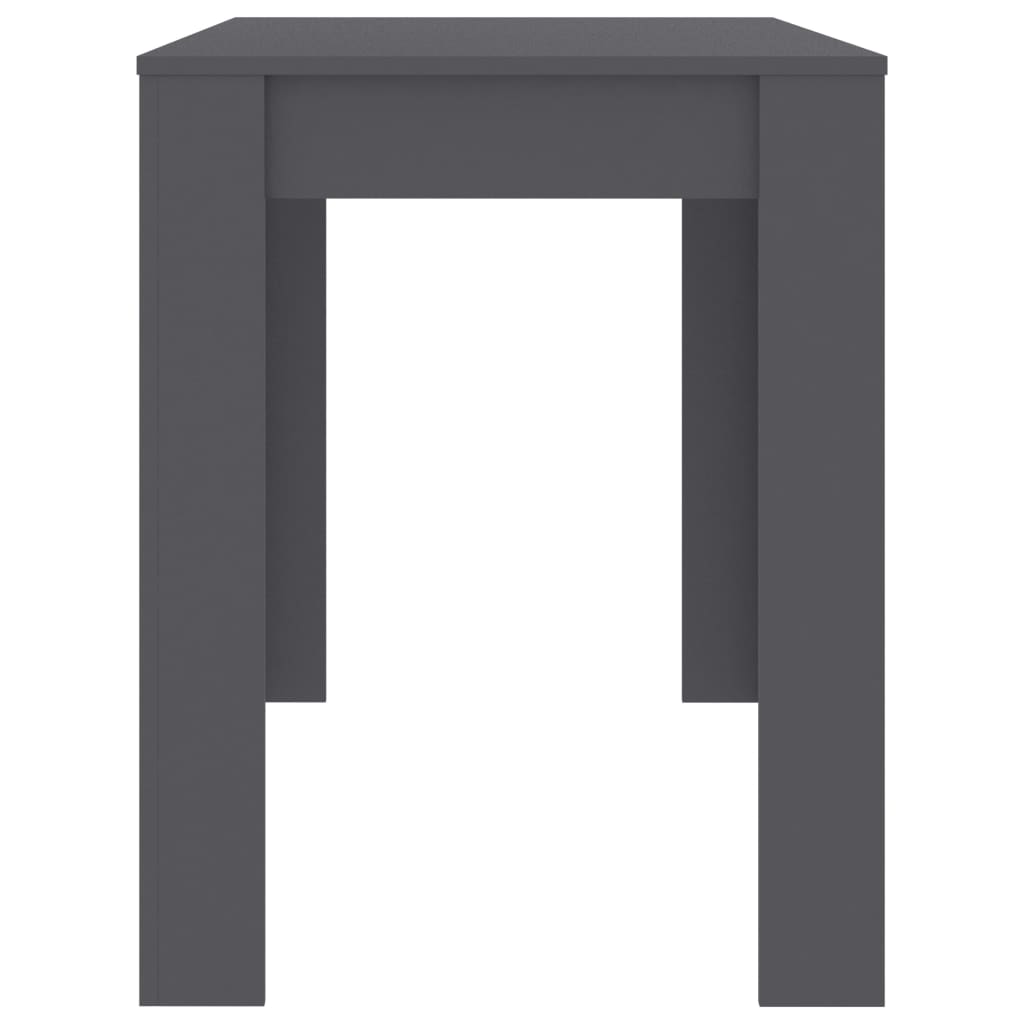 vidaXL spisebord 120x60x76 cm konstrueret træ grå