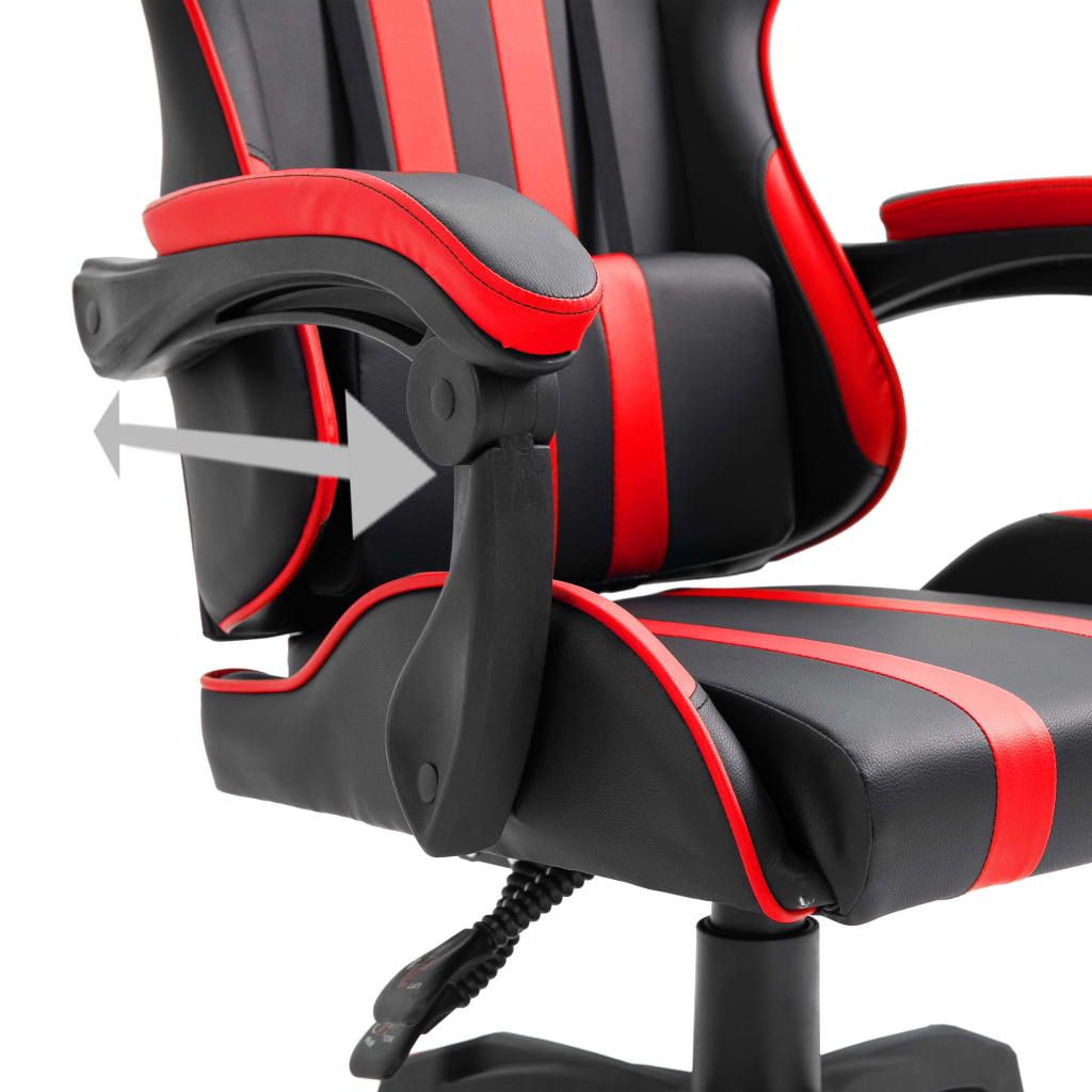 vidaXL gamingstol kunstlæder rød