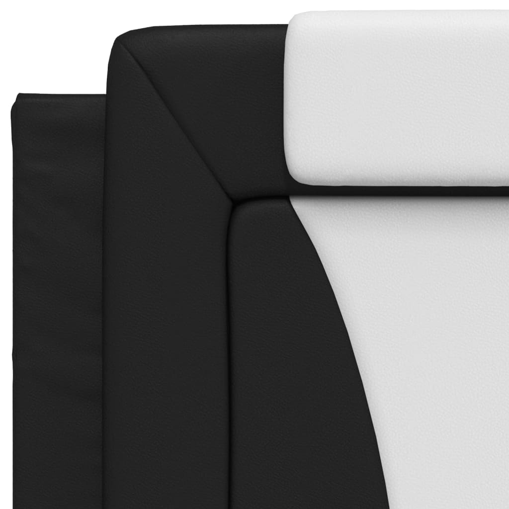 vidaXL gavlpude 80 cm kunstlæder sort og hvid