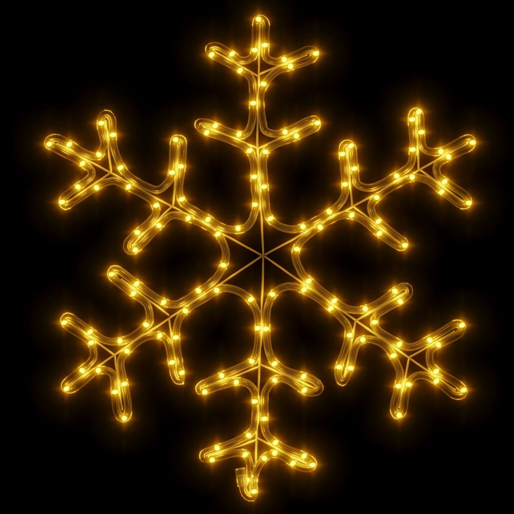 vidaXL snefnug julefigur 144 LED'er varmt hvidt lys 59x59 cm