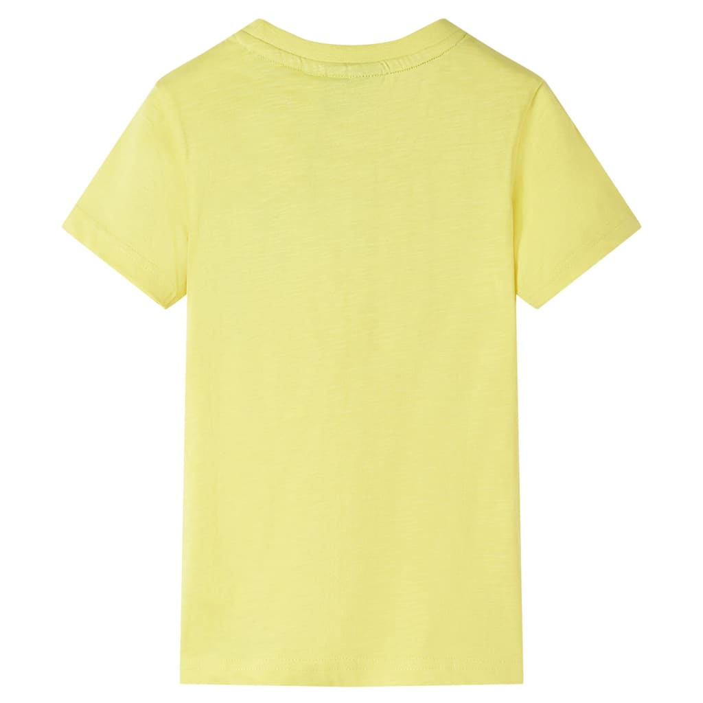T-shirt til børn str. 92 gul