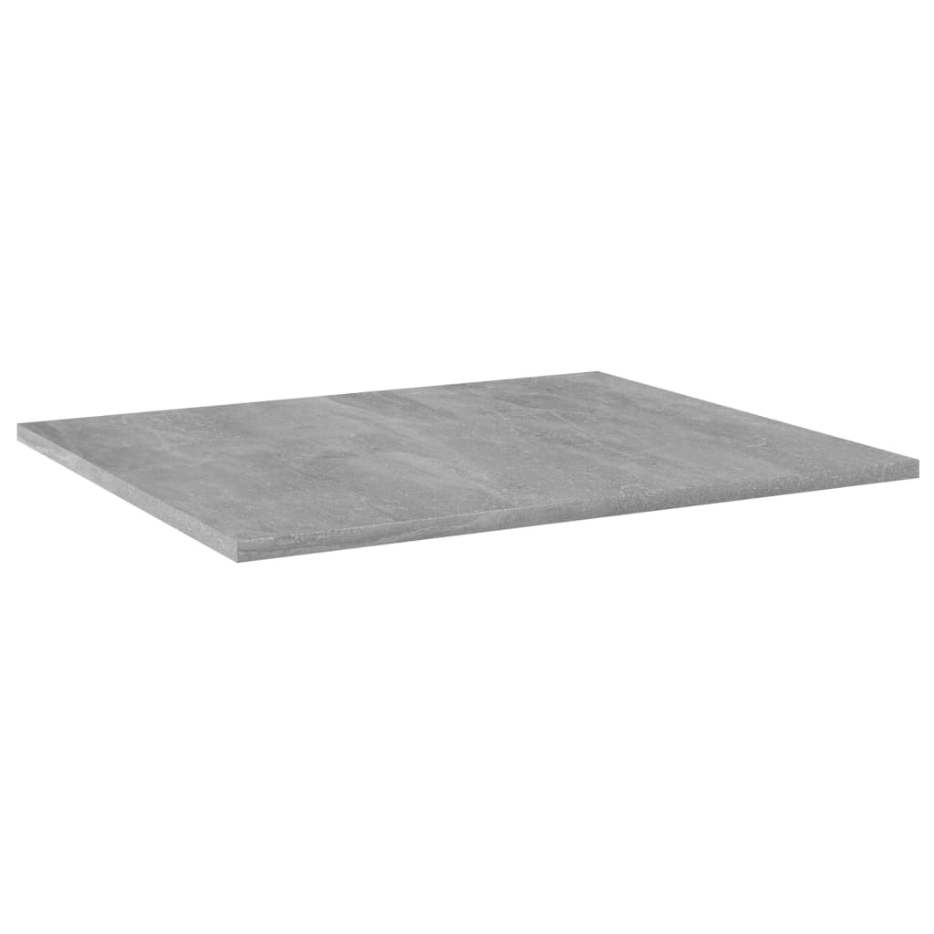 vidaXL boghylder 8 stk. 60x50x1,5 cm spånplade betongrå